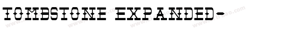 Tombstone Expanded字体转换